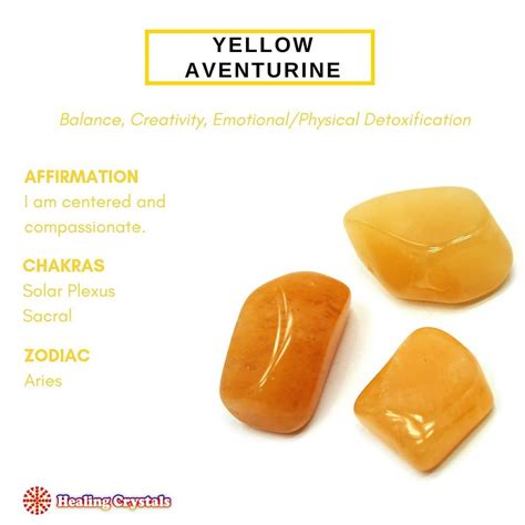 metaphysical properties of yellow aventurine